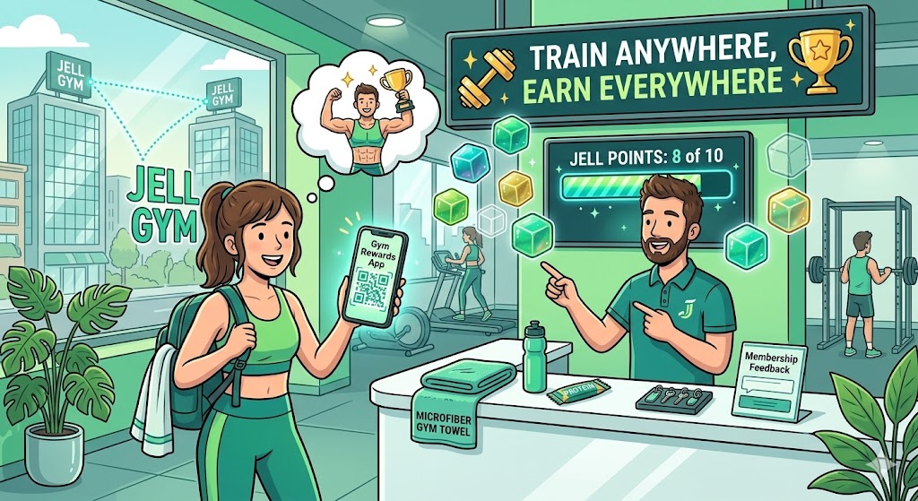 The Gym Network - Fitness center loyalty scenario